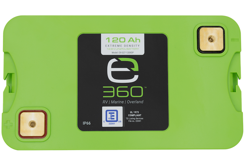 RV Marine Lithium Battery Expion360 Group 27 120Ah 12.8V EX-G27-120-XD