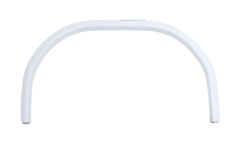 RV Fender Skirt – Single Axle 33-1/2" x 18" Polar White | ICON 12558
