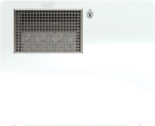 Porte d'accès pour chauffe-eau Suburban RV – Blanc pour modèle SAW6 de 6 gallons | Montage encastré