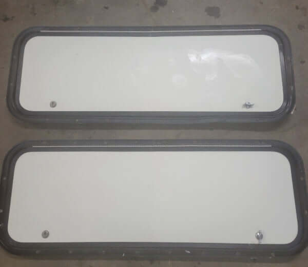 RV Radius Compartment Door for Cargo Two Units - Used RV Parts