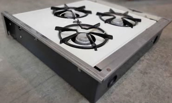 Used RV Propane Stove Magic Chef 3 Burner Vintage White - Used RV Parts