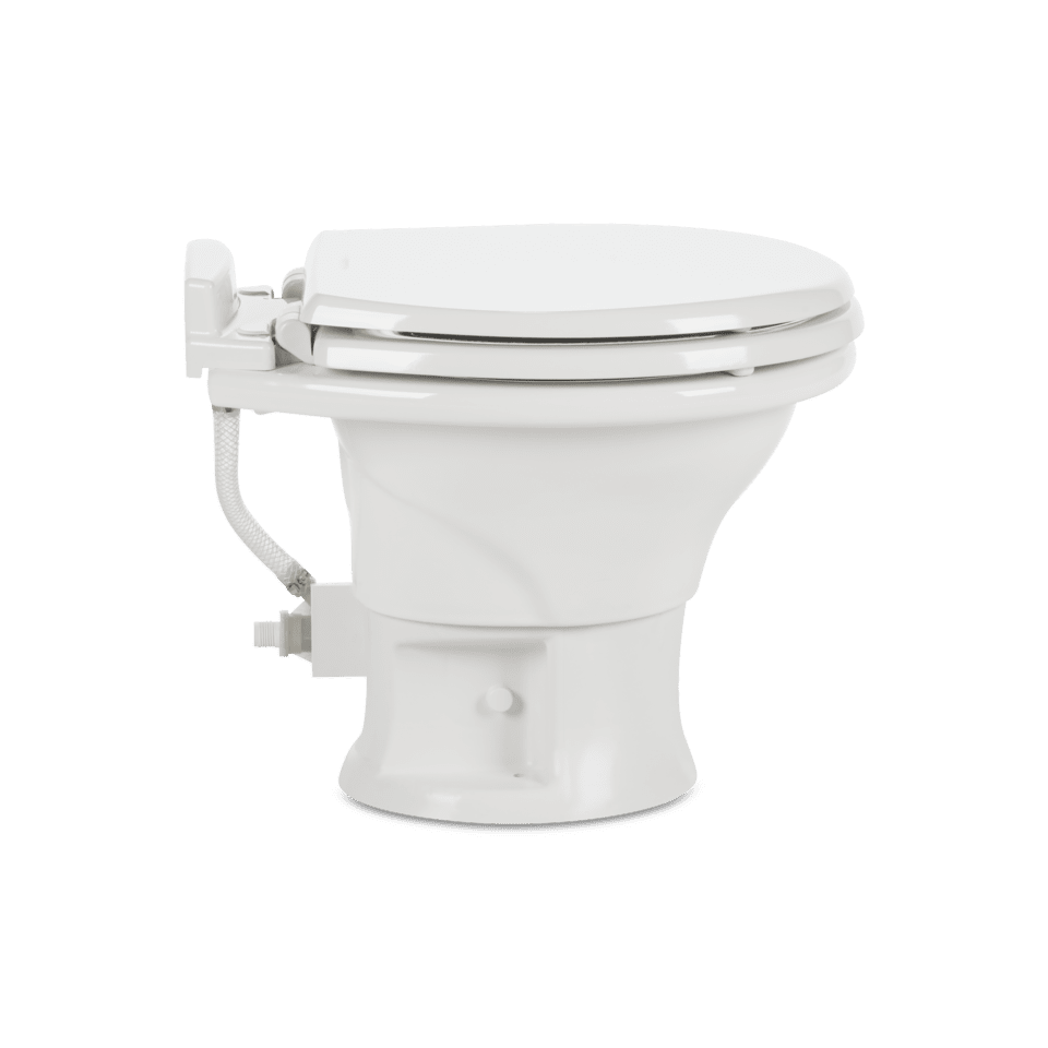 Dometic 311 Series RV Toilet – Low Profile, Pedal Flush Control, Triple-Jet Bowl Rinse