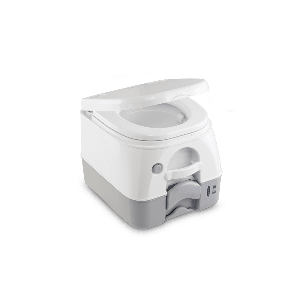 Toilettes portatives Dometic SaniPottie 972 - Réservoir à déchets de 2,6 gallons, gris