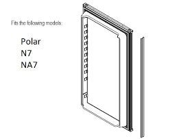 Norcold 638532 Lower Refrigerator Door Replacement – N7 Polar Series
